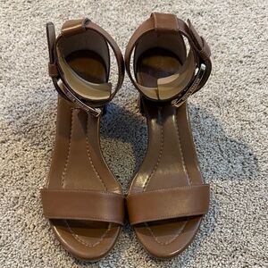 Michael Kors Brown Leather Sandals